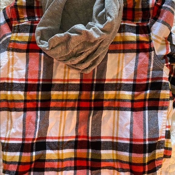 Boys Flannel Shirt Hoodie - Picture 4 of 4